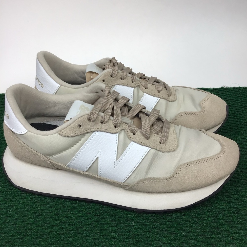 New Balance 237 Beige Shoes Womens 8.5 Classic Sneakers - Picture 2 of 10